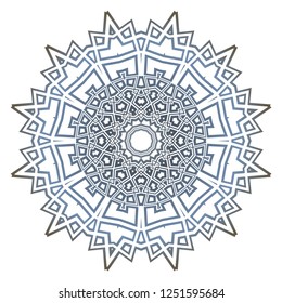 Mandala Style Vector Shapes. Decorative Cicle ornament. Floral design.