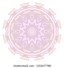 Mandala Style Vector Shapes. Decorative Cicle ornament. Floral design.
