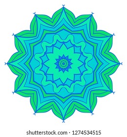 Mandala Style Vector Shapes. Decorative Cicle ornament. Floral design.