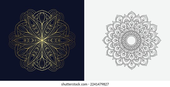 Mandala Style Vector Shapes Design Collection