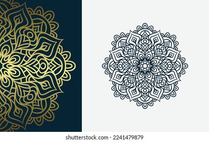 Colección de diseño de formas de vectores de estilo Mandala