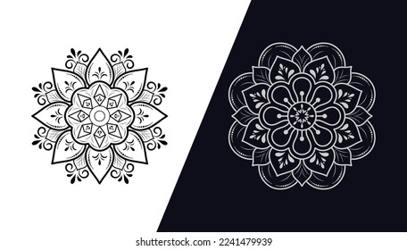 Mandala Style Vector Shapes Design Collection