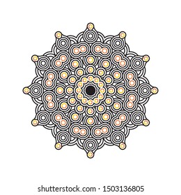 Mandala with Stylish and modern design, simple and elegant for your design element