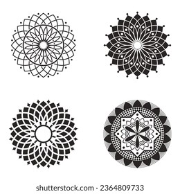 Mandala symbol icon vector illustration template design
