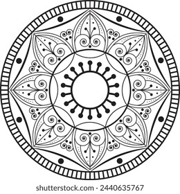 A mandala is a symbolic representation of the universe, often depicted in a circular form. The term "mandala" is derived from Sanskrit, meaning "circle" or "disc," and it holds deep spiritual and cult