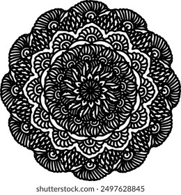 mandala tattoo design art black white