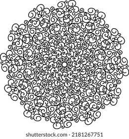 Diseño artístico del vector de tatuaje de Mandala