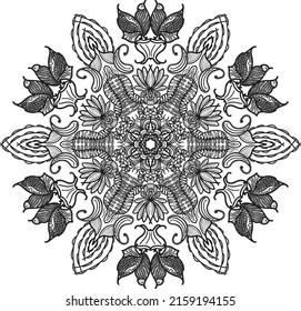 Mandala Template Design arts and Drowing