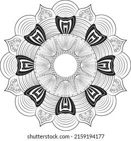 Mandala Template Design arts and Drowing