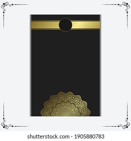 Mandala template with elegant, classic elements. Great for invitation, 
flyer, menu, brochure, background Premium Vector