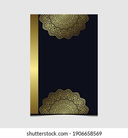 Mandala template with elegant, classic elements. Great for invitation, flyer, menu, brochure, background Premium Vector