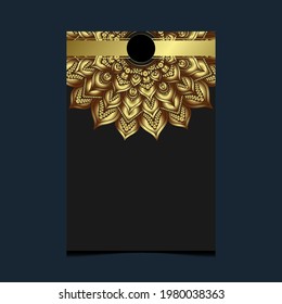 Mandala template with elegant, classic elements. Great for invitation, flyer, menu, brochure, background Premium Vector
