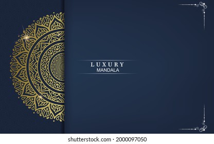Mandala template with elegant, classic elements. Great for invitation, flyer, menu, brochure, business card. vector background