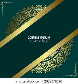 Mandala template with elegant, classic elements. Great for invitation, flyer, menu, brochure, background Premium Vector