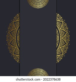 Mandala template with elegant, classic elements. Great for invitation, flyer, menu, brochure, background Premium Vector