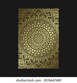 Mandala template with elegant, classic elements. Great for invitation, flyer, menu, brochure, background Premium Vector