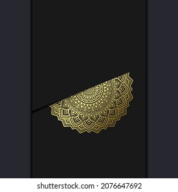 Mandala template with elegant, classic elements. Great for invitation, flyer, menu, brochure, background Premium Vector