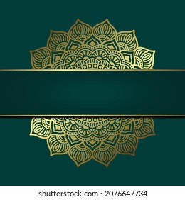 Mandala template with elegant, classic elements. Great for invitation, flyer, menu, brochure, background Premium Vector