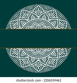 Plantilla de Mandala con elementos elegantes y clásicos. Ideal para la invitación, el volante, el menú, el folleto, el fondo