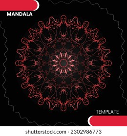 Mandala template for textile to print ready 
