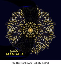 Plantilla de Mandala para texto listo para imprimir 