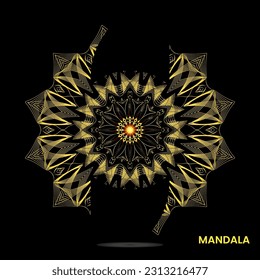 Mandala template for textile to print ready