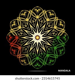Mandala template for textile to print ready