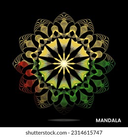 Mandala template for textile to print ready