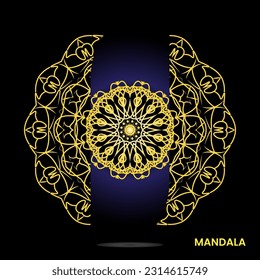 Mandala template for textile to print ready