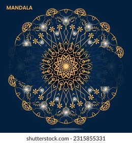 Plantilla de Mandala para texto listo para imprimir
