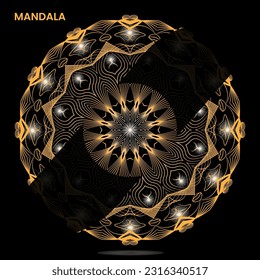 Mandala template for textile to print ready