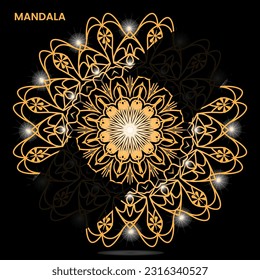 Mandala template for textile to print ready