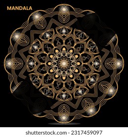 Mandala template for textile to print ready