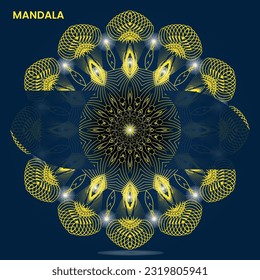 Mandala template for textile to print ready