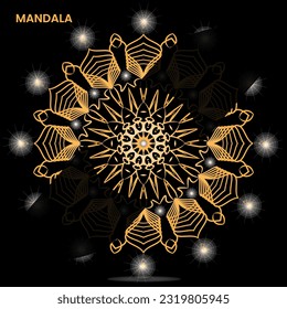 Mandala template for textile to print ready