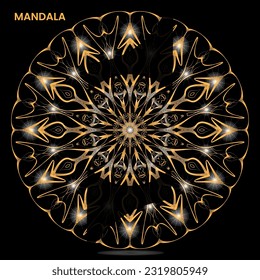 Mandala template for textile to print ready