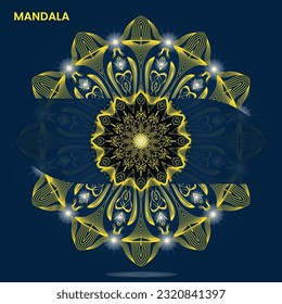 Mandala template for textile to print ready