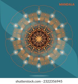 Mandala template for textile to print ready