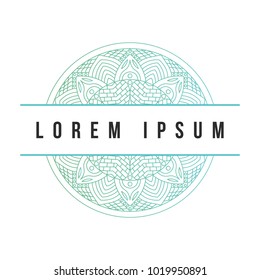 Mandala texture abstract decoration background ornament element luxury ramadhan illustration emblem isolated