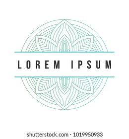 Mandala texture abstract decoration background ornament element luxury ramadhan illustration emblem isolated