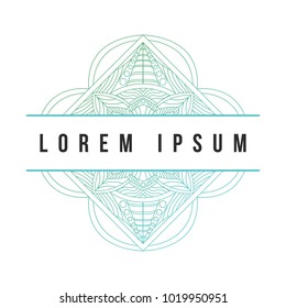 Mandala texture abstract decoration background ornament element luxury ramadhan illustration emblem isolated
