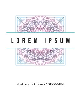 Mandala texture abstract decoration background ornament element luxury ramadhan illustration emblem isolated gradient