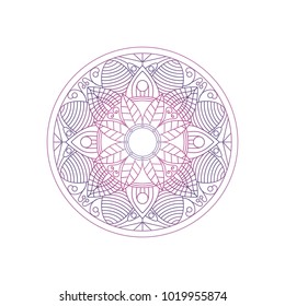 Mandala texture abstract decoration background ornament element luxury ramadhan illustration emblem isolated gradient