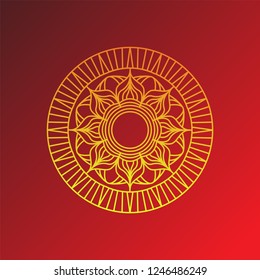 Mandala texture abstract decoration background ornament element luxury ramadhan illustration emblem isolated
