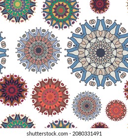 Mandala texture, background and pattern design. For fabric, tiles or clothes designs.