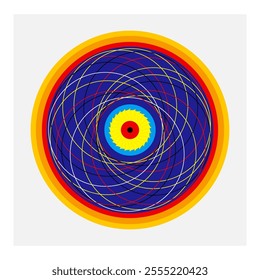 Mandala Thangka Digital Geometric Scared Art