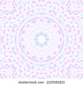 Mandala tile floral geometric vector seamless pattern oriental design. Kaleidoscope flower motif. Decorative fabric rapport. Azulejo portugal background. Mexican backdrop. svg