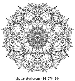 Mandala Tracery Wheel Mehndi Design Ethnic Stock Vector (Royalty Free ...