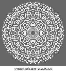 Mandala, tribal ethnic ornament, vector islamic arabic indian pattern.