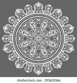 Mandala, tribal ethnic ornament, vector islamic arabic indian pattern.
